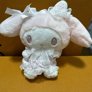 마이멜로디 화이트 딸기 티타임 마스코트 키링