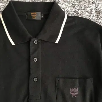 MCM 긴팔 피케 셔츠 블랙 사이즈 L