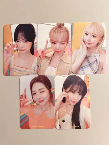 LE SSERAFIM 트레이딩 카드 마마스 터치 콜라보 5장 세트