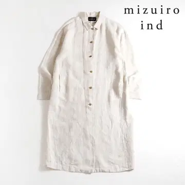 559y*mizuiro ind 미즈이로 인드 린넨 셔츠 원피스