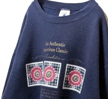 USA제 델타 아메리칸 클래식 맨투맨 트레이닝복 네이비 XL 구제 의류