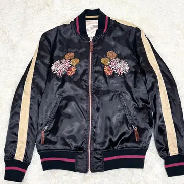 TAKEO KIKUCHI 스카잔 리버서블 꽃무늬 자수