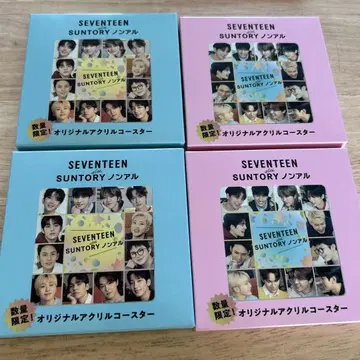 SEVENTEEN SUNTORY 논알콜 오리지널 아크릴 코스터 4개