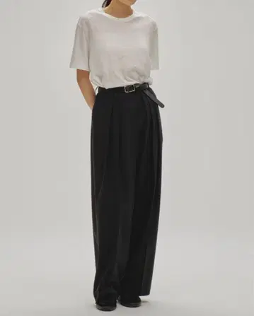 TODAYFUL 블랙 Tuck Twill Trousers 38