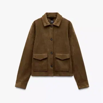 [ 택 포함 미사용 새상품 ] ZARA 페이크 스웨이드 자켓 S 사이즈