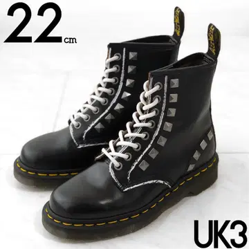 Dr.martens UK3 22cm 1460 STUD 8홀 새상품급 블랙