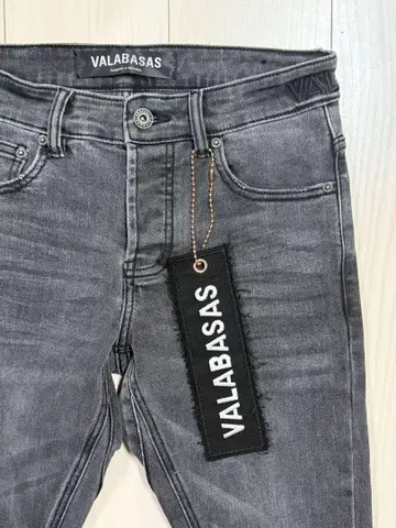 VALABASAS 그레이 플레어 데님