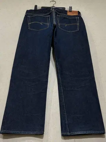 스튜디오 다치산 SS-3 셀비치 데님 팬츠 다크 네이비 빅 사이즈