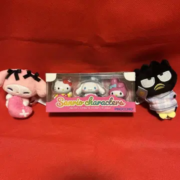 [ SANRIO ] 산리오 인형 세트 키티 시나몬 마이멜로디 바츠마루