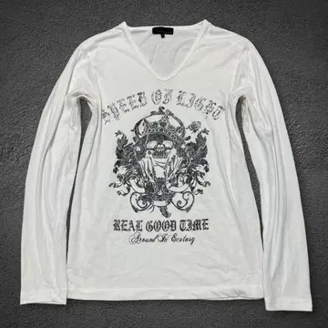 SPINASH. skull rame print T-shirt