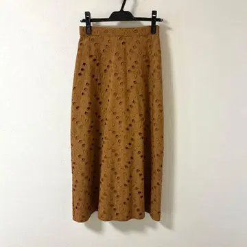 ROCHAS 베이지 롱 스커트 38