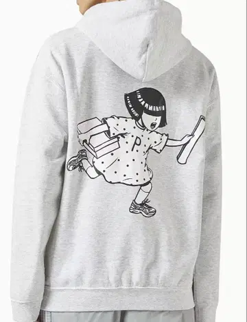 papergirl x BEAMS 후디 그레이 L