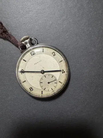 ZENITH 아날로그 회중시계 작동 확인 완료