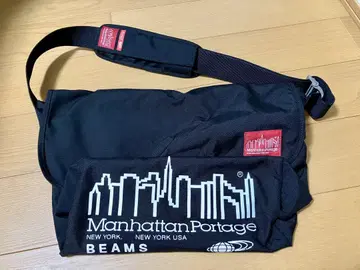 Manhattan Portage x BEAMS 메신저 백 블랙