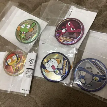 개구리 중사 케로로 케로로 소대 홀로그램 캔뱃지 세트
