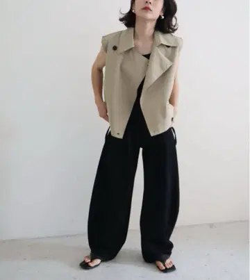 택 포함 새상품 HAILEE 트렌치 숏 자켓 베스트