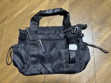 블랙 나일론 숄더백