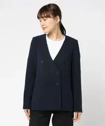 바나나 리퍼블릭 더블 브레스트 노카라 자켓