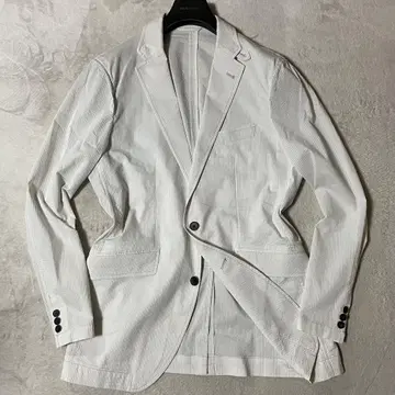 조셉 애벗 시어서커 트래블 자켓 LL 화이트 새상품급
