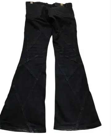 00s tornado mart black flare denim pants