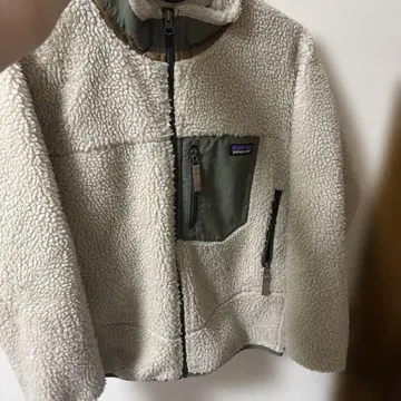 patagonia 플리스 자켓 M 크림색