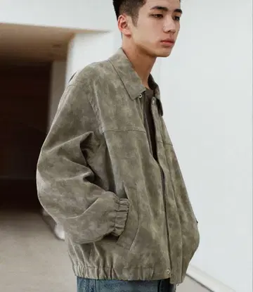 [ S 사이즈 새상품 ] FAUX SUEDE ZIP BLOUSON