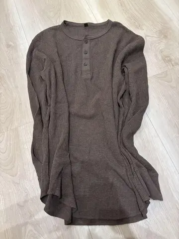 00s UNIQLO 헨리넥 T XL brown archive