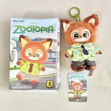 주토피아 Zootopia MINISO 봉제 인형 키체인 닉 1