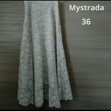Mystrada 레이스 플레어 스커트 36