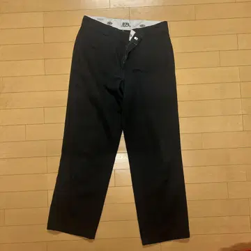 구제 의류 디키즈 블랙 페이드 치노 워크 팬츠 34 x 30