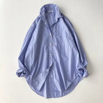 에브리데이 아이라이크 Big Wash 셔츠 와이어 스트라이프 블루