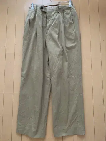 auralee 23aw washed heavy chino slacks