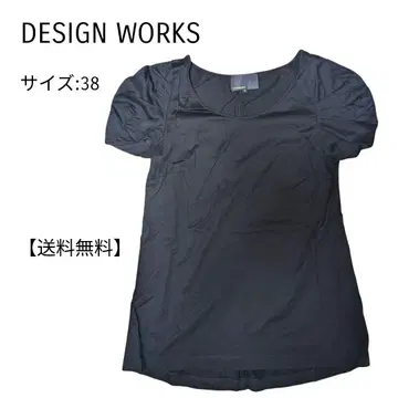 [ 무료배송 ] DESIGN WORKS 블랙 블라우스 사이즈 38