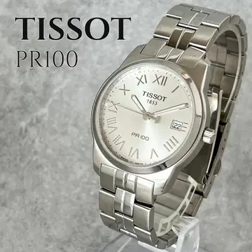 [ 가동품 ] TISSOT 티쏘 PR100 남성용 데이트 로만 손목시계