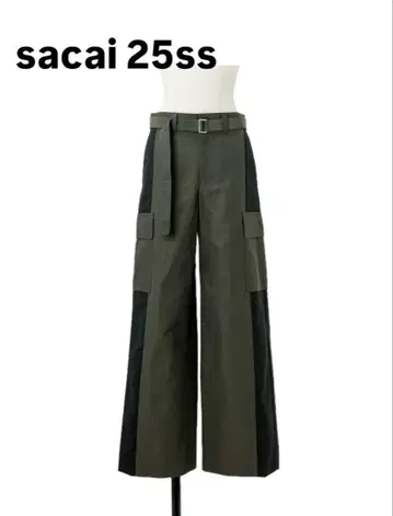 [ sacai ] 25ss Grosgrain x Suiting Pants