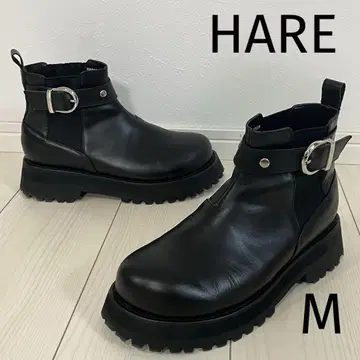 [ 익명 배송 ] HARE 벨트 사이드 고어 부츠 블랙 M