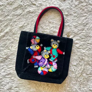 FEILER 페이러 토트백 블랙 곰 서커스베어 슈니르