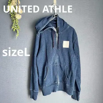 UNITED ATHLE [ L ] 우라CHiCO 데님 후드티 블루
