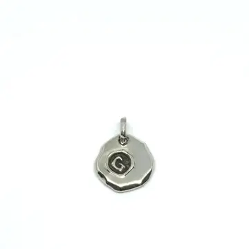 [ GARNI ] 가르니 G 로고 플레이트 펜던트 탑만 SILVER