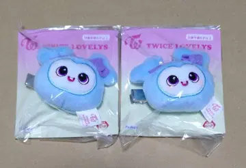 TWICE 봉제 인형 헤어핀 나블리 나연 2세트