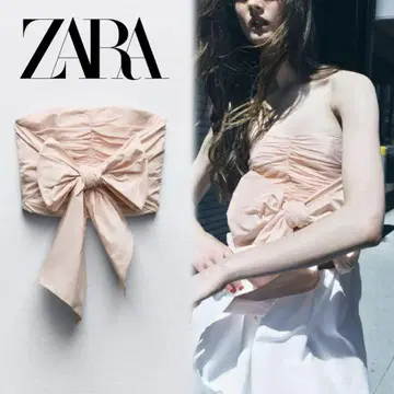 ZARA 핑크 리본 포함 베어탑