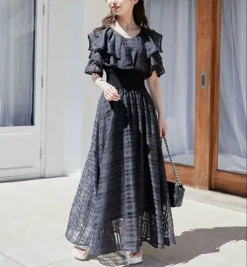 더블 칼라 코르셋 원피스 MAJESTIC LEGON