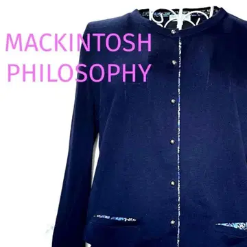 MACKINTOSH PHILOSOPHY 코튼 가디건 네이비
