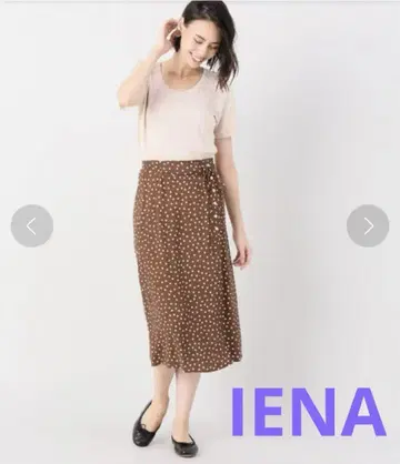 IENA Rouje 루즈 DOT GLORIA 레이온 랩 스커트