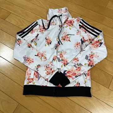adidas neo 보타니컬 꽃무늬 저지 자켓 M사이즈