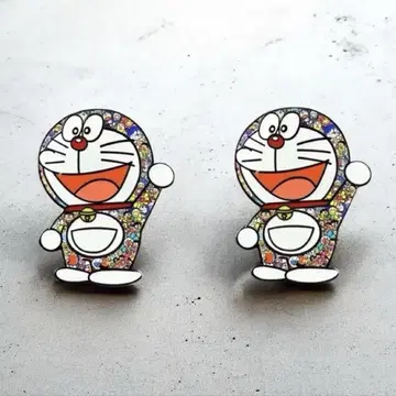 도라에몽 레인보우 핀 배지 핀즈 2개