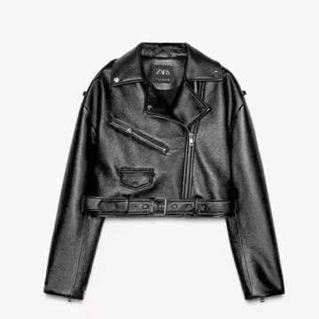 [ 미사용 새상품 ] ZARA 라이더 자켓 블랙 S 인조 가죽