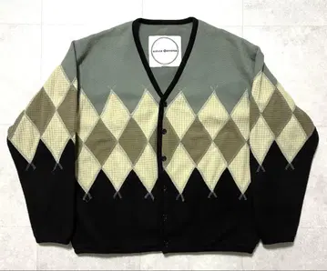 BURLAP OUTFITTER 플리스 가디건 아가일