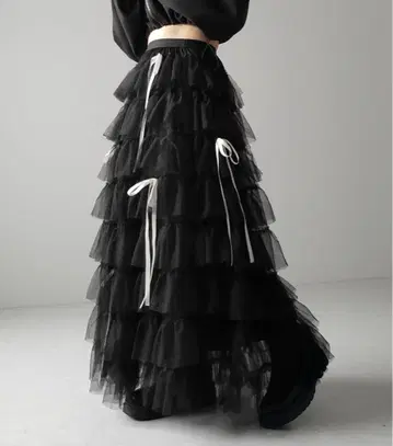 스트랩 리본 발레코어 샤샤 스커트 me+em select