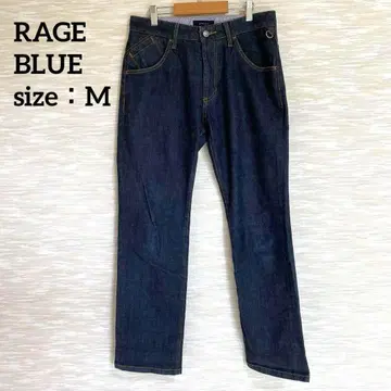 레이지블루 RAGEBLUE 스트레이트 데님 팬츠 [M] 청바지 네이비